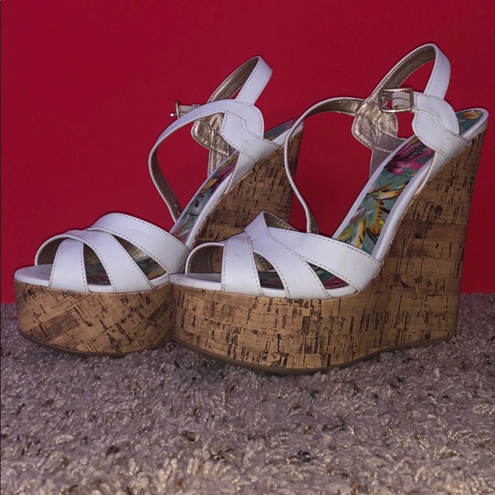 Charlotte Russe white pumps